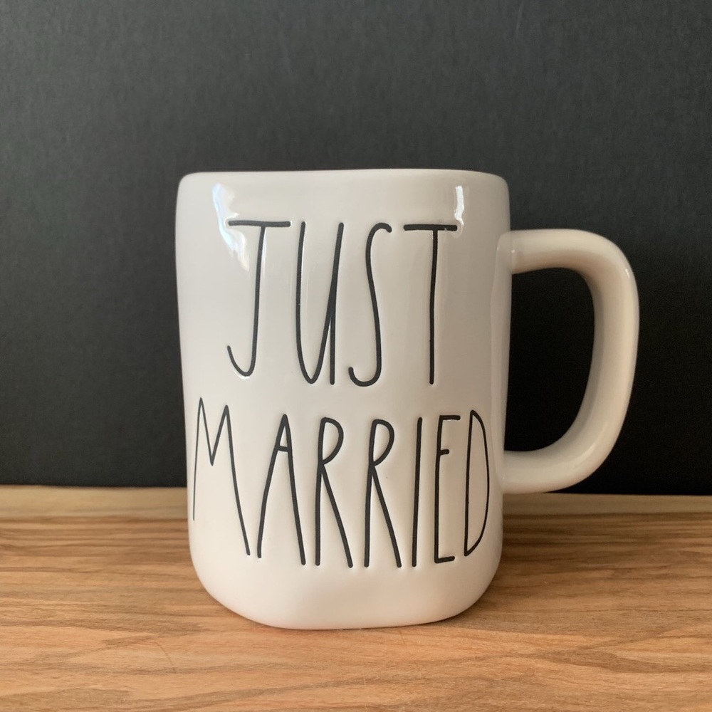 4 for $32 ~ Stocking Stuffers ~ New Authentic Rae Dunn JUST MARRIED mug